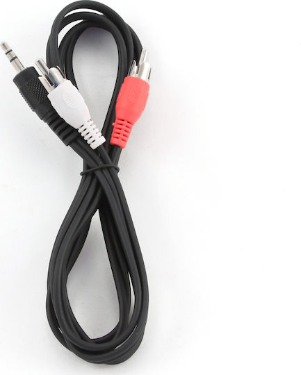 Gembird Gembird 3.5mm Male to RCA Male Audio Cable Black 1.5m