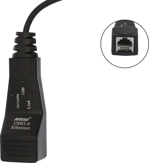 Andowl Q-JC81 Αντάπτορας Δικτύου USB με Ενσύρματη Σύνδεση Gigabit Ethernet