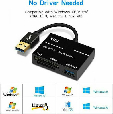Onten OT-9189 Kartenleser USB 3.0 für / / / / /X/Q/D/ / Schwarz