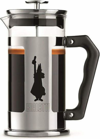 Bialetti Preziosa Cafetieră Cu Filtru Manual Din Oțel Inoxidabil Argintie 1lt