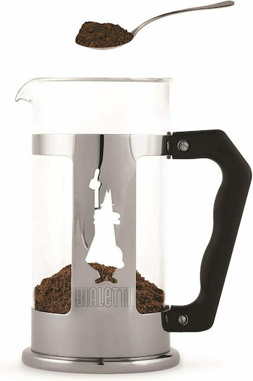Bialetti Preziosa Cafetieră Cu Filtru Manual Din Oțel Inoxidabil Argintie 1lt