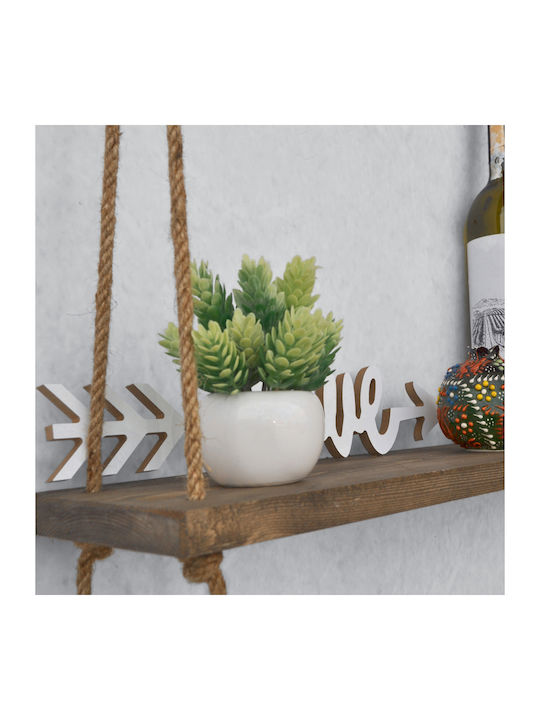Regal Wand Preston Walnut / Beige 60x14x60cm