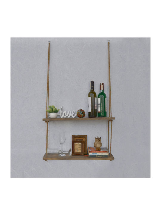 Regal Wand Preston Walnut / Beige 60x14x60cm