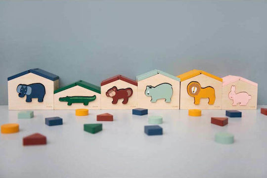 Trixie Shape Sorting Toy House Mrs. Rabbit made of Wood for 18++ Months