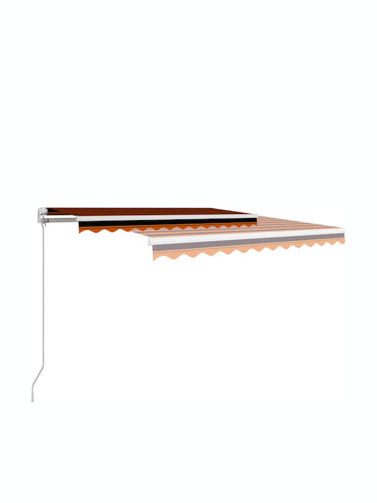 vidaXL Τέντα Βεράντας Καφέ 3.5x2.5m