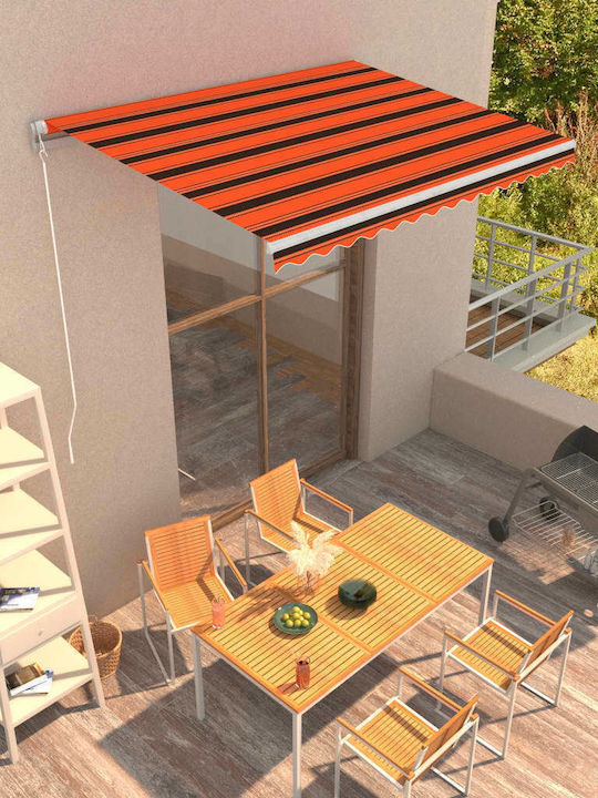 vidaXL Τέντα Βεράντας Καφέ 3.5x2.5m