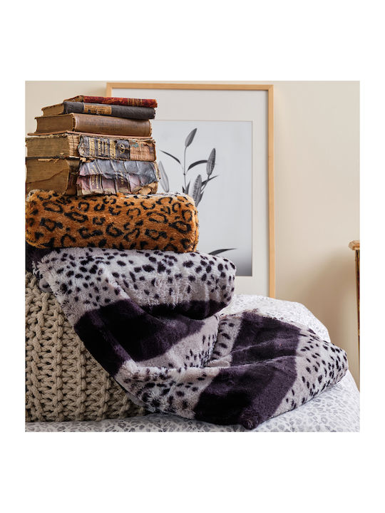 Cokitex Animal Stripe Samtdecke Übergröße 220x240cm Grau