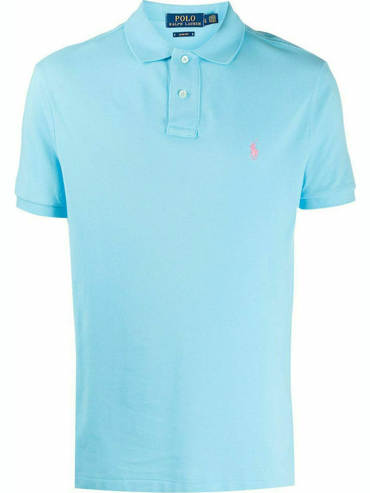 Ralph Lauren Ανδρικό T-shirt Polo Γαλάζιο