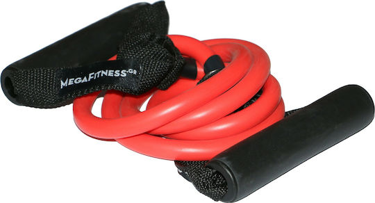 MegaFitness Resistance Band Gymtube Hard with Handles Red 1.2m