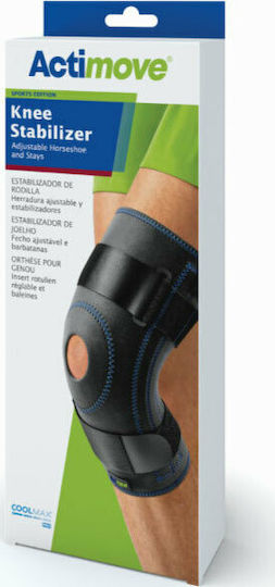 Actimove Sports Edition Verstellbare Hufeisen & Stays Kniebandage mit Loch 1Stück