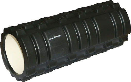 MegaFitness Runde Walze Schwarz 33cm