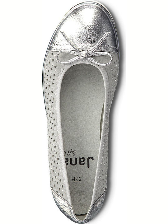 Anatomic Leather Ballerinas Gray