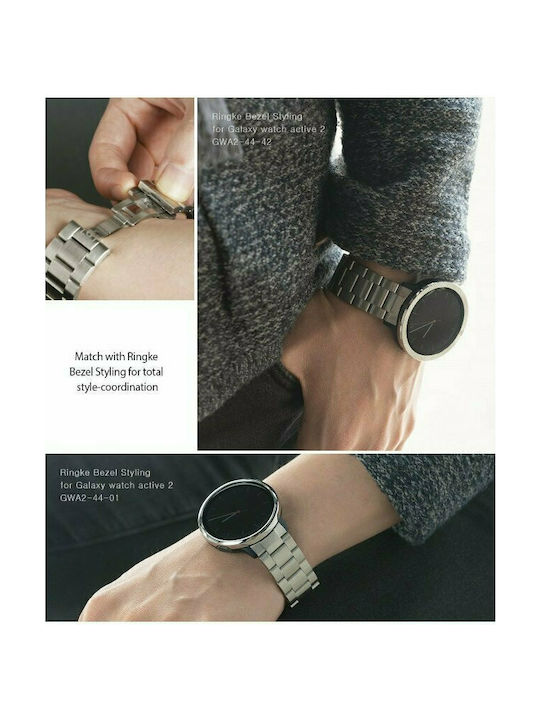Ringke Metal One Curea Argintie Galaxy Watch Active 2 Ringke Metal One Curea Argintie Galaxy Watch Active 2