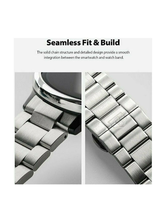 Ringke Metal One Armband Rostfreier Stahl Silber (Galaxy Watch Active 2)