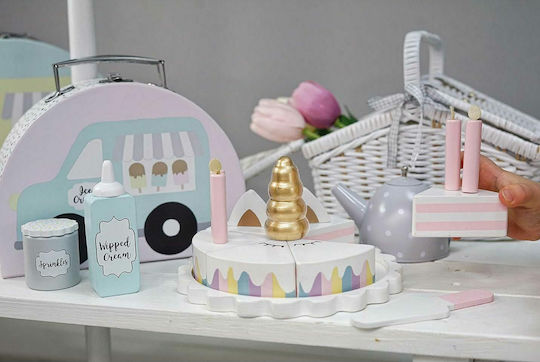 Jabadabado Tort Din Lemn Unicorn Pentru 2+ Ani 1 Buc