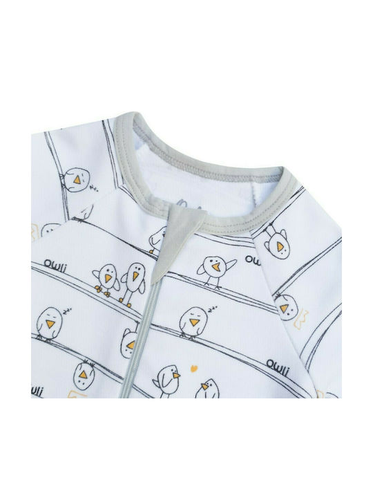Owli Summer Sleeping Bag with Feet Zoo Zoo 0.2 Tog Yellow