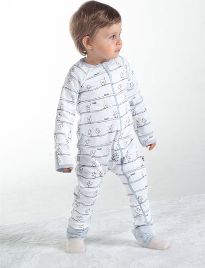 Owli Vara Sac de dormit cu picioare Zoo Zoo 0.2 tog Yellow