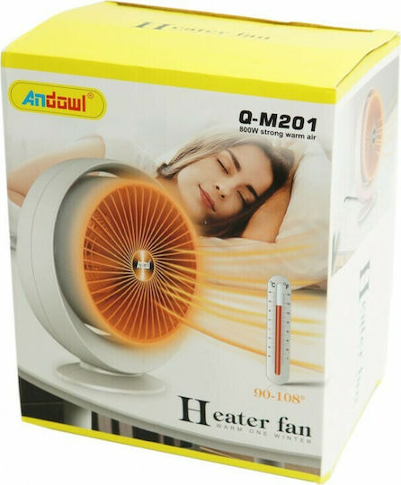 Andowl Fan Heater Room Floor Alb 800W