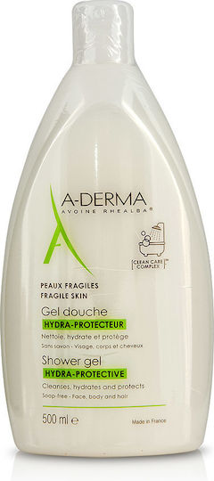 A-Derma Hydra-Protective Bubble Bath Gel with Glycerin Moisturizing 500ml
