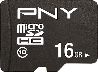 PNY microSDHC 16GB Clasa 10 U1 UHS-I cu adaptor