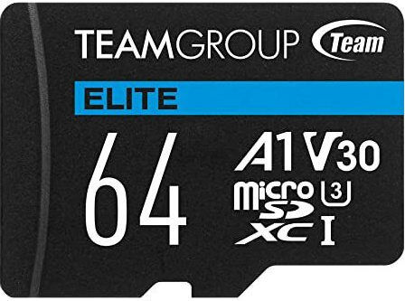 TeamGroup Elite A1 microSDXC 64GB U3 V30 A1 UHS-I 90MB/s With Adapter