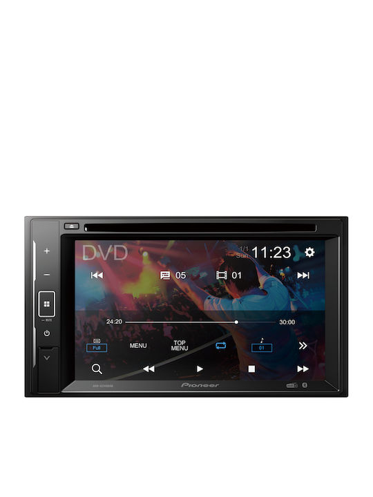 Pioneer Auto-Audiosystem 2DIN (Bluetooth/USB/AUX/WiFi/GPS/Apple-Carplay/Android-Auto) mit Touchscreen 6.2" & Abnehmbares Bedienfeld