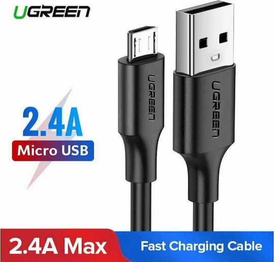 Ugreen US289 Regulär USB 2.0 auf Micro-USB-Kabel Schwarz 0.5m (60135) 1Stück