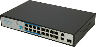 Extralink Virtus V3 Unmanaged L2 PoE Switch με 16 Θύρες Ethernet και 1 SFP Θύρα