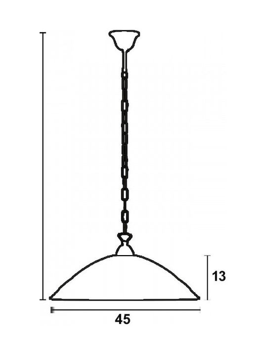 ArkoLight Pendant Light Honey Bell 45x45cm