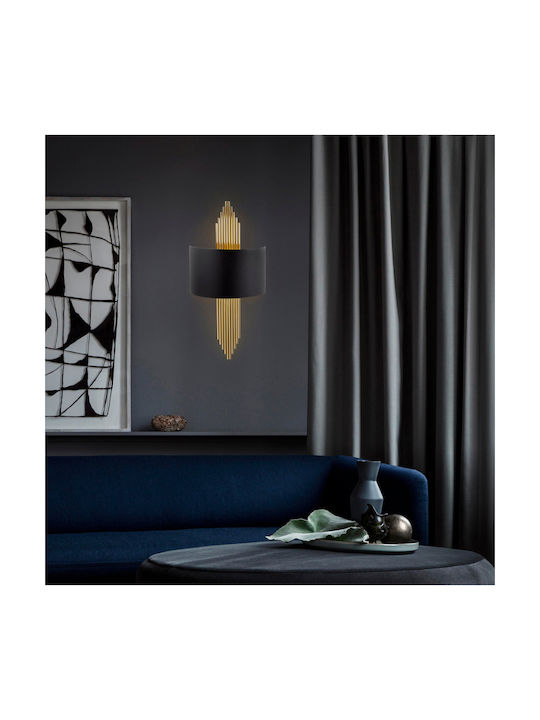 HomeMarkt Modern Lamp Wall with Socket E27 Black 75x35x10cm