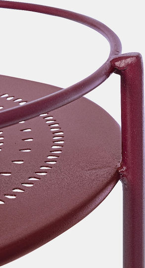Metal Masa auxiliară pentru spații exterioare mici Burton Cherry 45x45x81buc