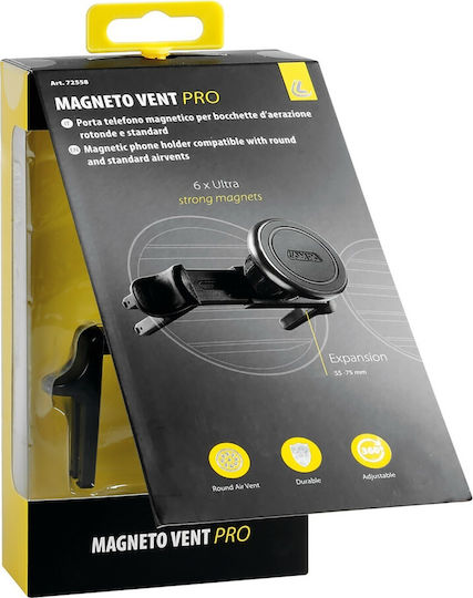 Lampa Magneto Vent Pro 55 Βάση Κινητού Αυτοκινήτου με Μαγνήτη Μαύρη