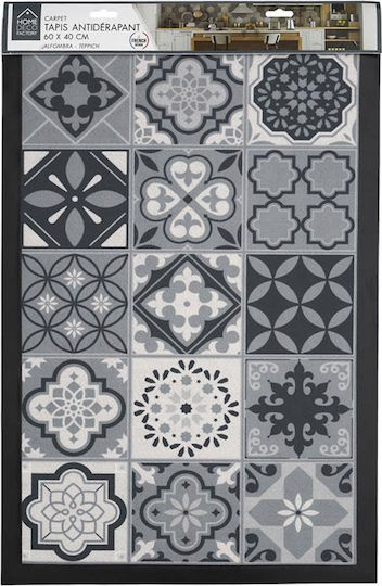 The Home Deco Factory Правоъгълно Кухненско Килимче 40x60см TX9098 Сиво