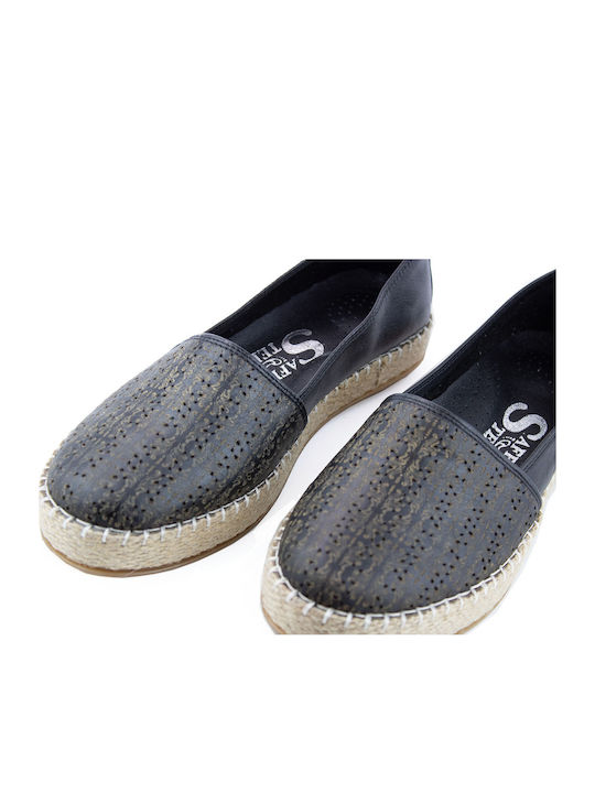 69301 Espadrile dama în culoarea Negru