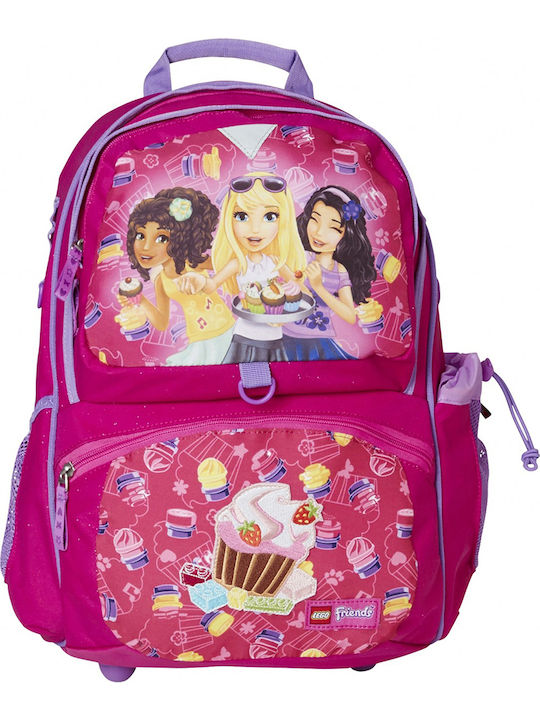 Lego Freshmen Friends Cupcake School Bag Backpack Elementary, Elementary in Pink color 33lt