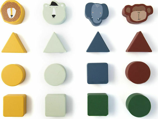 Trixie Jucărie de Sortare a Formelor Shape Sorter din Lemn pentru 12++ Luni