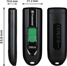 Transcend JetFlash 790C 128GB USB 3.1 Stick με σύνδεση USB-C Μαύρο