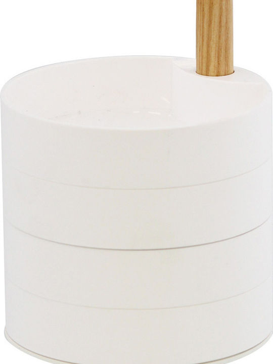 Yamazaki Wooden White Jewellery Box 10x10x12.2cm