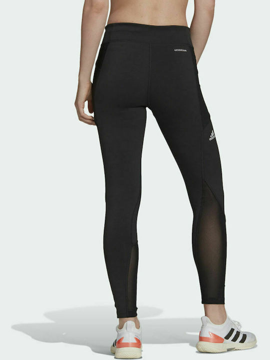 Adidas Tennis Match Ausbildung Frauen Lang Leggings Hochgeschnitten Schwarz