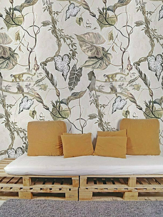 Wallpaper Ecru L280xW200cm Washable