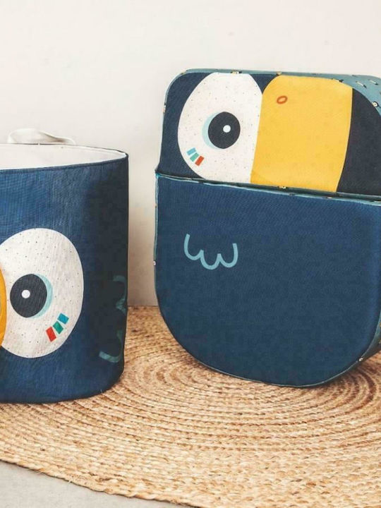 Beanbag Pablo with Armrests Blue 50x40x22cm