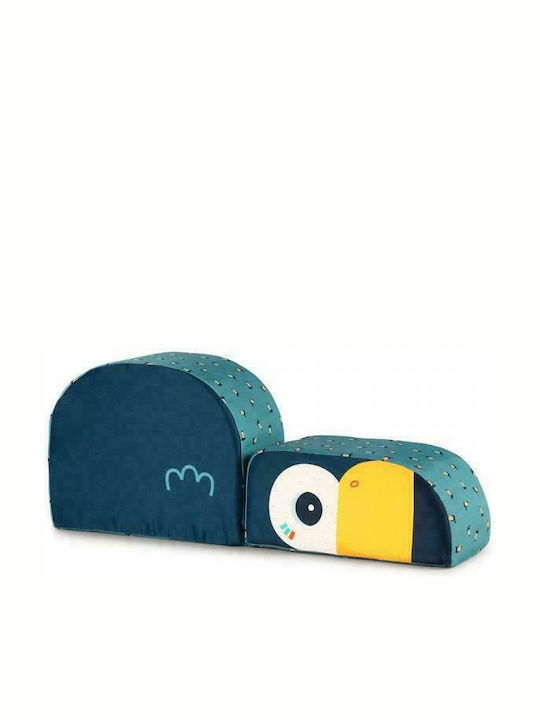 Beanbag Pablo with Armrests Blue 50x40x22cm