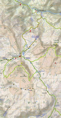 Χάρτης Ανάβαση Ζαγόρι-Βάλια Κάλντα-Μέτσοβο 1:40.000