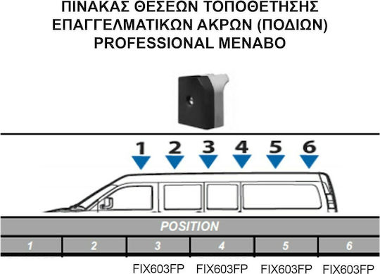 Menabo Bare de Acoperiș Aluminiu pentru Citroen SpaceTourer (Set cu picioare)