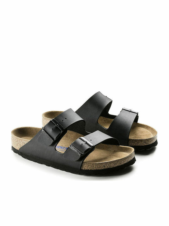 Classic Arizona Birko Flor Men's Sandals Black Narrow Fit