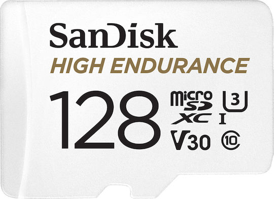 Sandisk High Endurance microSDXC 128GB U3 V30 UHS-I с адаптер