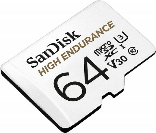 Sandisk High Endurance microSDXC 64GB U3 V30 UHS-I 100MB/s с адаптер