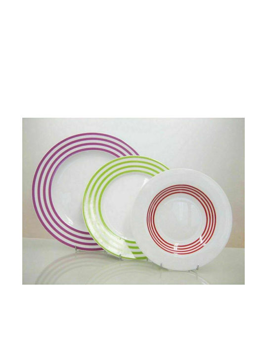 Cryspo Trio Viva Purple Porcelain Dinnerware Set 24.443.40 20pcs