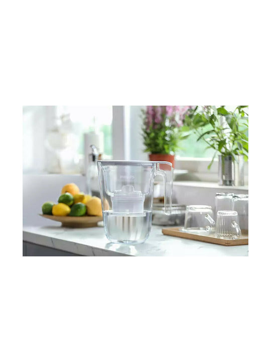 Philips Cană de Servire Plastic Alb cu Filtru 2600ml 1buc