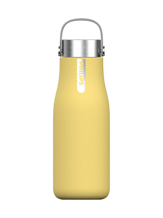 Philips Metallic Water Bottle with Screw Cap Yellow 590ml